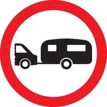 No towed caravans